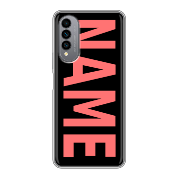 Силиконовый чехол на Wiko T50 с принтом NAME