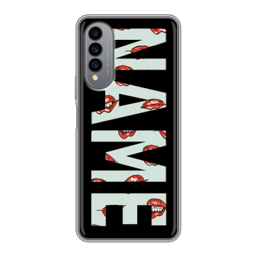 Силиконовый чехол на Wiko T50 с принтом NAME
