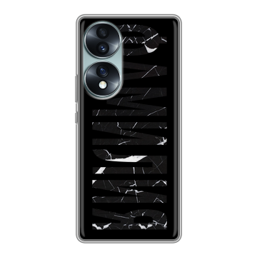 Силиконовый чехол на Huawei Honor 70 с принтом ФАМИЛИЯ