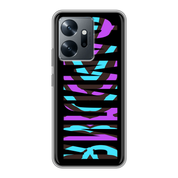 Силиконовый чехол на Infinix Zero 20 с принтом ФАМИЛИЯ