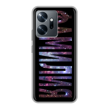 Силиконовый чехол на Infinix Zero 20 с принтом ФАМИЛИЯ