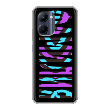 Силиконовый чехол на Realme C33 с принтом ФАМИЛИЯ