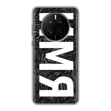 Силиконовый чехол на Huawei Mate 50 с принтом ИМЯ