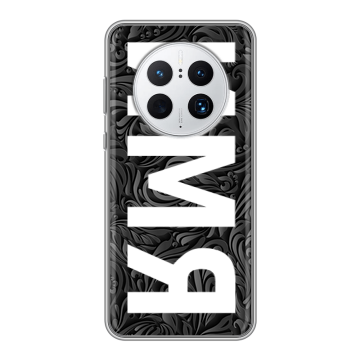 Силиконовый чехол на Huawei Mate 50 Pro с принтом ИМЯ