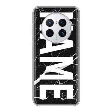 Силиконовый чехол на Huawei Mate 50 Pro с принтом NAME