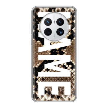 Силиконовый чехол на Huawei Mate 50 Pro с принтом NAME
