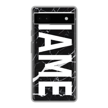 Силиконовый чехол на Google Pixel 6a с принтом NAME