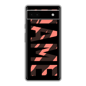 Силиконовый чехол на Google Pixel 6a с принтом NAME