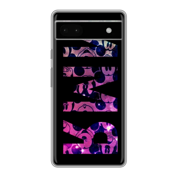 Силиконовый чехол на Google Pixel 6a с принтом ИМЯ