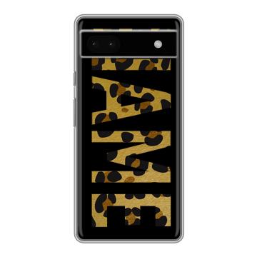Силиконовый чехол на Google Pixel 6a с принтом NAME