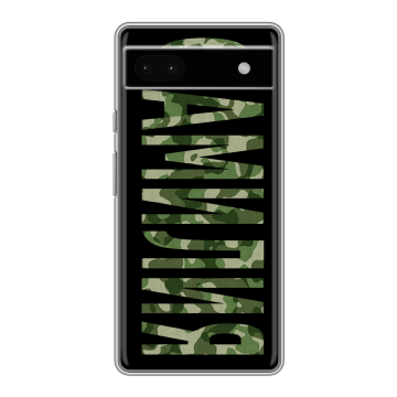 Силиконовый чехол на Google Pixel 6a с принтом ФАМИЛИЯ