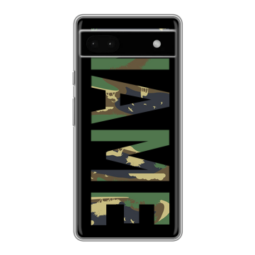 Силиконовый чехол на Google Pixel 6a с принтом NAME