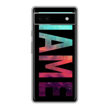 Силиконовый чехол на Google Pixel 6a с принтом NAME