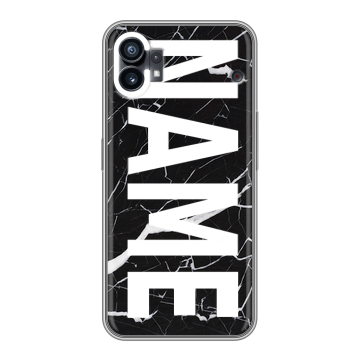 Силиконовый чехол на Nothing Phone (1) с принтом NAME
