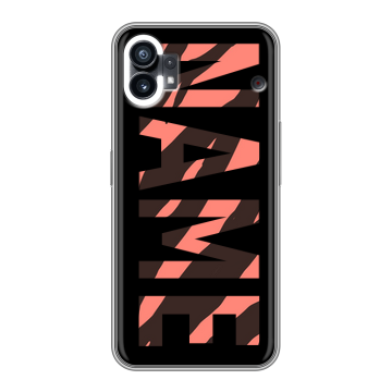 Силиконовый чехол на Nothing Phone (1) с принтом NAME