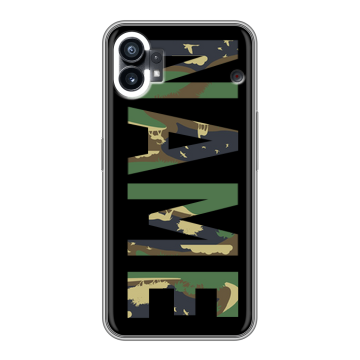 Силиконовый чехол на Nothing Phone (1) с принтом NAME