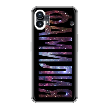 Силиконовый чехол на Nothing Phone (1) с принтом ФАМИЛИЯ