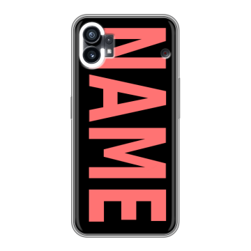 Силиконовый чехол на Nothing Phone (1) с принтом NAME