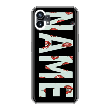 Силиконовый чехол на Nothing Phone (1) с принтом NAME