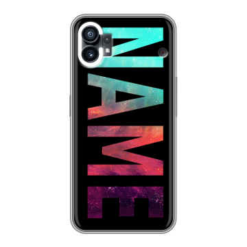 Силиконовый чехол на Nothing Phone (1) с принтом NAME