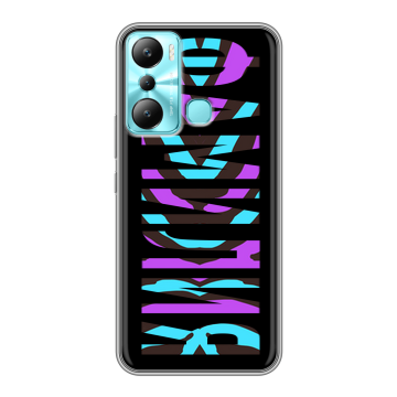 Силиконовый чехол на Infinix Hot 20i с принтом ФАМИЛИЯ