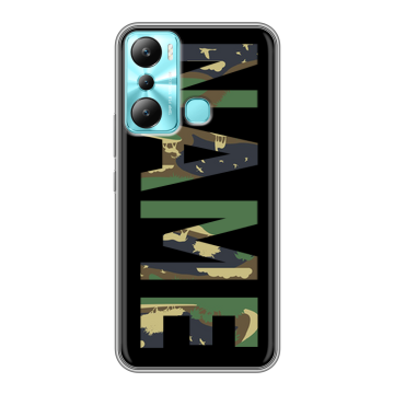 Силиконовый чехол на Infinix Hot 20i с принтом NAME