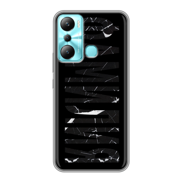 Силиконовый чехол на Infinix Hot 20i с принтом ФАМИЛИЯ