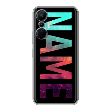 Силиконовый чехол на Infinix Hot 20S с принтом NAME