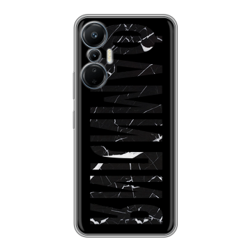 Силиконовый чехол на Infinix Hot 20S с принтом ФАМИЛИЯ