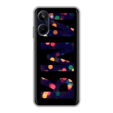 Силиконовый чехол на Realme 10 4G с принтом ИМЯ