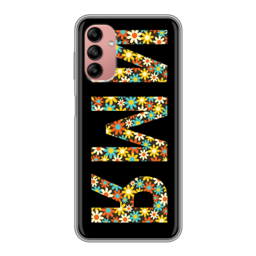 Силиконовый чехол на Samsung Galaxy A04s с принтом ИМЯ
