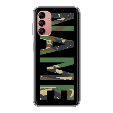 Силиконовый чехол на Samsung Galaxy A04s с принтом NAME