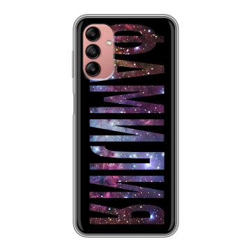 Силиконовый чехол на Samsung Galaxy A04s с принтом ФАМИЛИЯ