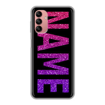 Силиконовый чехол на Samsung Galaxy A04s с принтом NAME