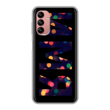 Силиконовый чехол на Samsung Galaxy A04s с принтом ИМЯ
