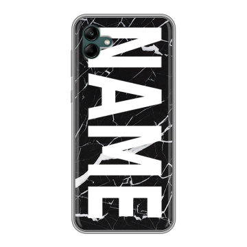 Силиконовый чехол на Samsung Galaxy A04 с принтом NAME