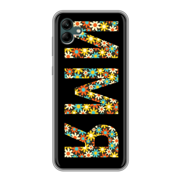 Силиконовый чехол на Samsung Galaxy A04 с принтом ИМЯ