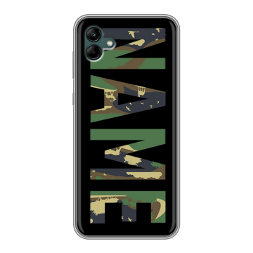 Силиконовый чехол на Samsung Galaxy A04 с принтом NAME