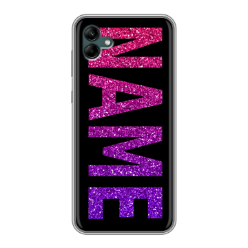 Силиконовый чехол на Samsung Galaxy A04 с принтом NAME