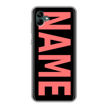 Силиконовый чехол на Samsung Galaxy A04 с принтом NAME
