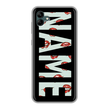 Силиконовый чехол на Samsung Galaxy A04 с принтом NAME