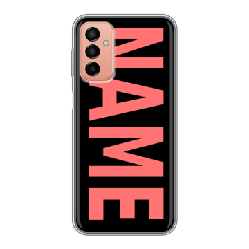 Силиконовый чехол на Samsung Galaxy M23 5G с принтом NAME