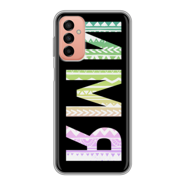 Силиконовый чехол на Samsung Galaxy M23 5G с принтом ИМЯ