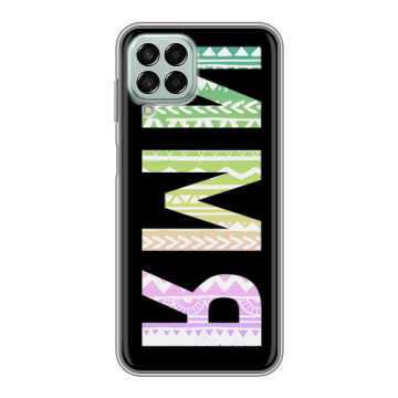 Силиконовый чехол на Samsung Galaxy M33 5G с принтом ИМЯ
