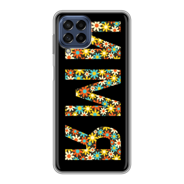 Силиконовый чехол на Samsung Galaxy M53 5G с принтом ИМЯ