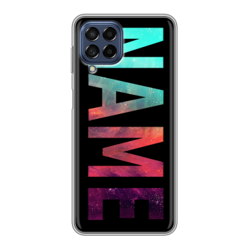 Силиконовый чехол на Samsung Galaxy M53 5G с принтом NAME