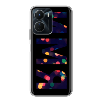 Силиконовый чехол на Vivo Y16 с принтом ИМЯ