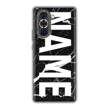 Силиконовый чехол на Huawei Nova 10 с принтом NAME