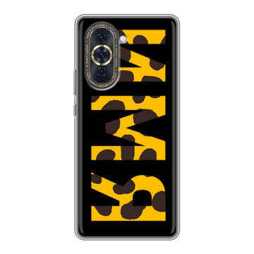 Силиконовый чехол на Huawei Nova 10 с принтом ИМЯ