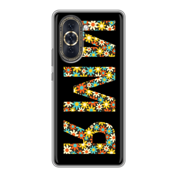 Силиконовый чехол на Huawei Nova 10 с принтом ИМЯ